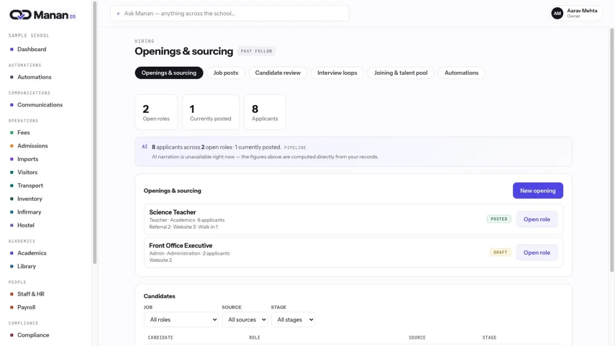 A connected hiring journey.